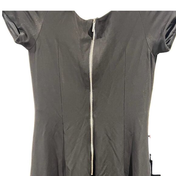 Bebe Mimi off the shoulder Asymetrical Black Dress size M - Picture 3 of 6